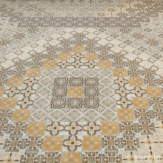 GẠCH BÔNG MEN GỐM MIX GPM 10002